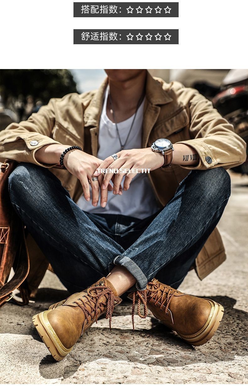 2025 Winter High-Top Martin Boots for Men