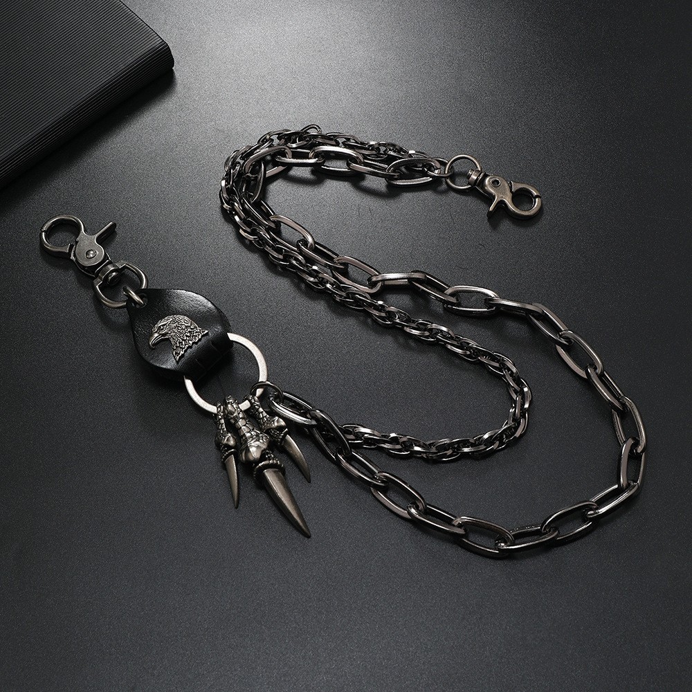 Unisex Punk Hip-Hop Multi-Layer Metal Waist Chain