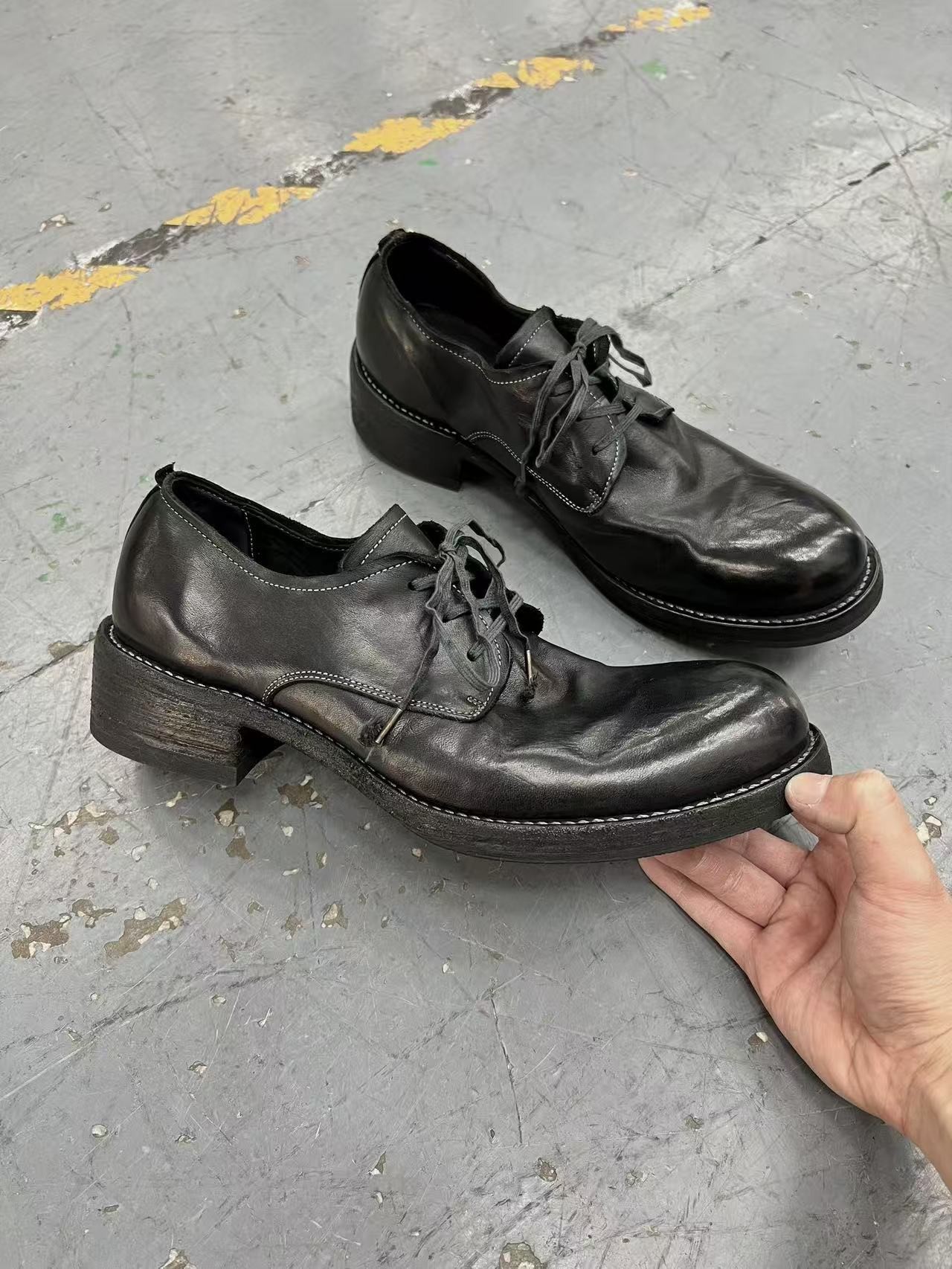 Premium Leather Derby Shoes for Men - Classic British Style