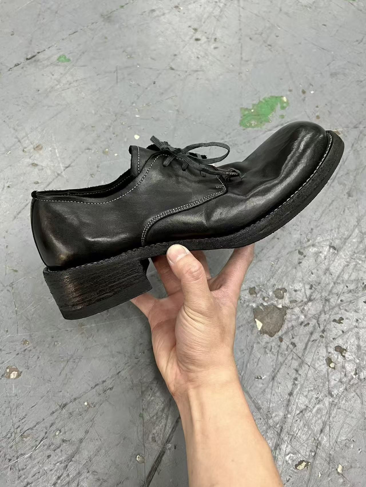 Premium Leather Derby Shoes for Men - Classic British Style
