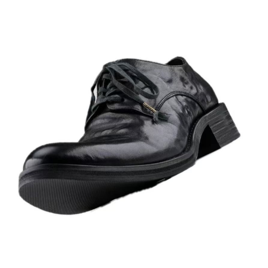 Men’s Genuine Leather Height Increasing Derby Shoes