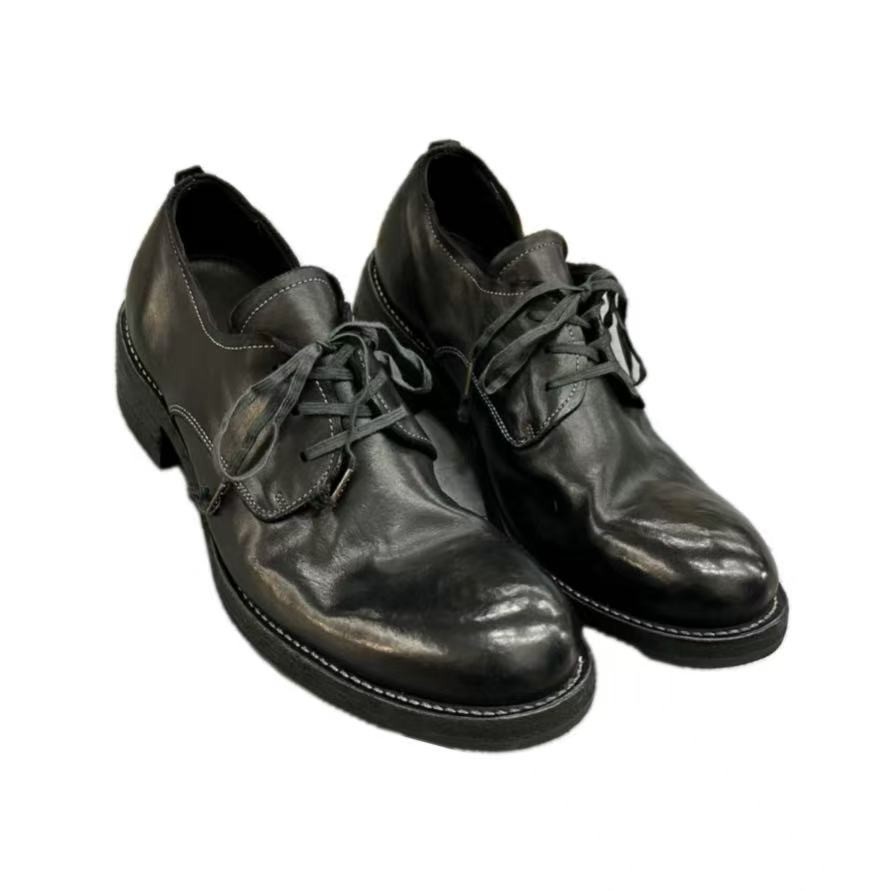 Premium Leather Derby Shoes for Men - Classic British Style