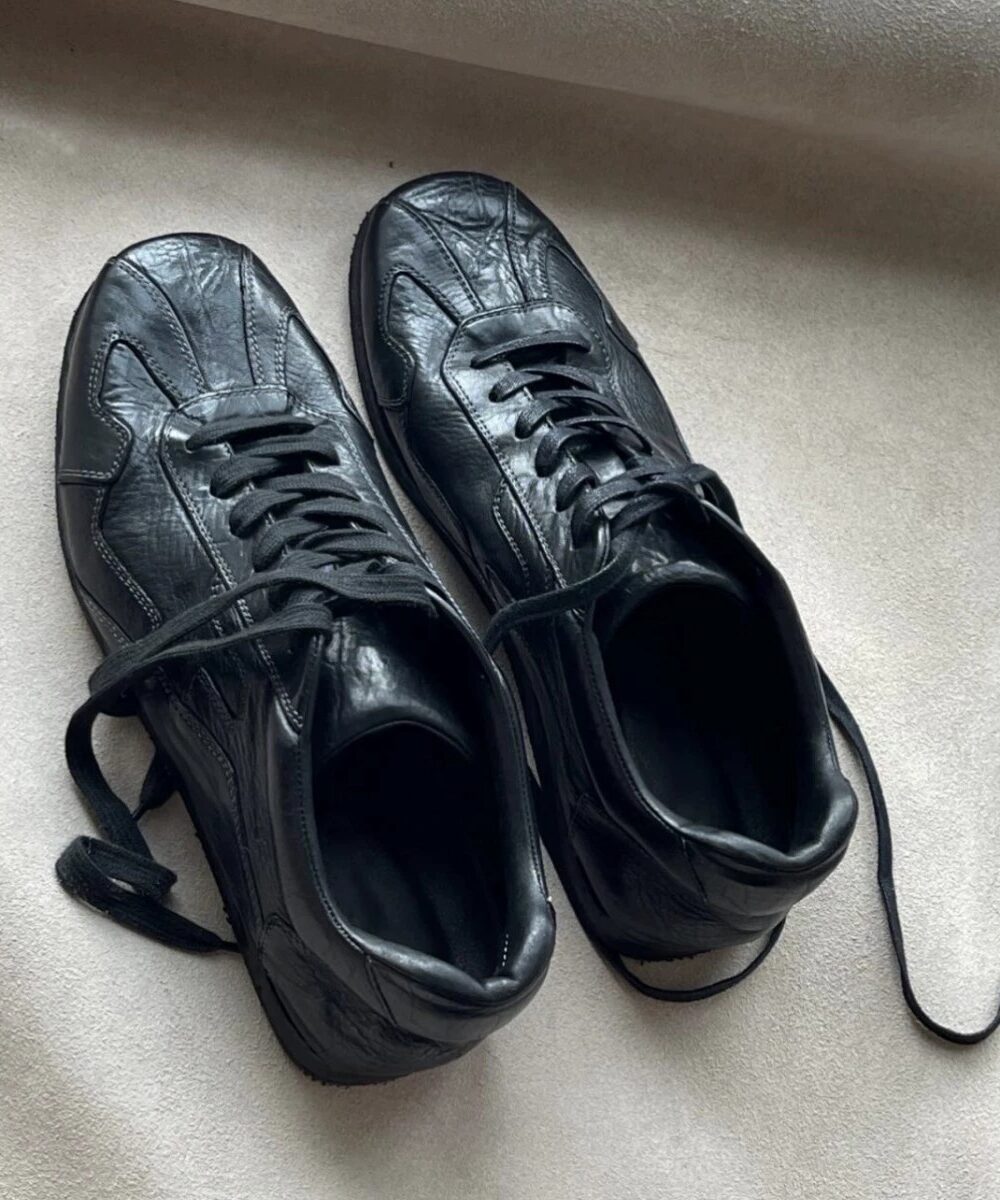 Handcrafted Washed Leather Casual Flat Lace-Up Shoes