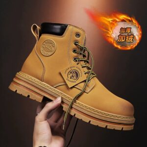 2025 Men's High-Top PU Leather Martin Boots