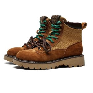 Unisex Classic Mid-Calf Leather Martin Boots