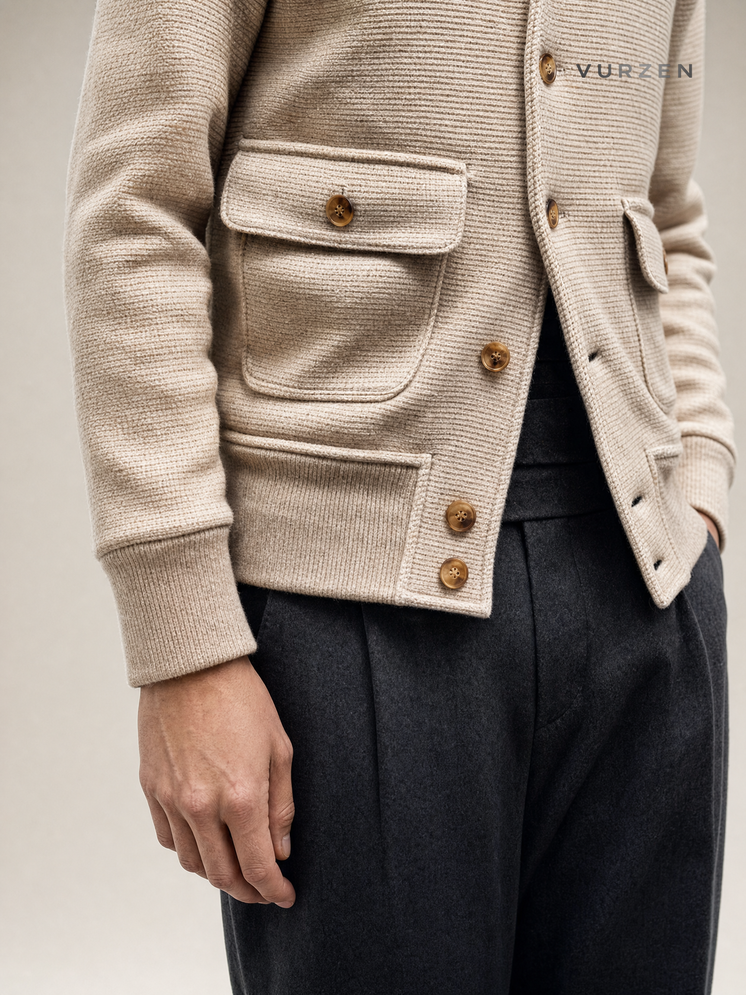 2026 Korean Style Knit Windproof Men