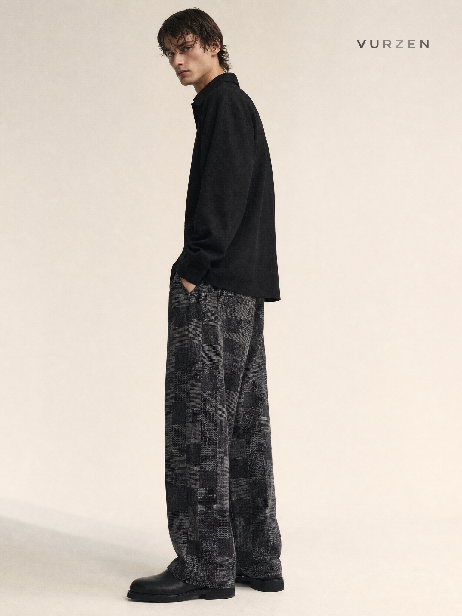 Loose Straight-Leg Denim Jeans for Men detail