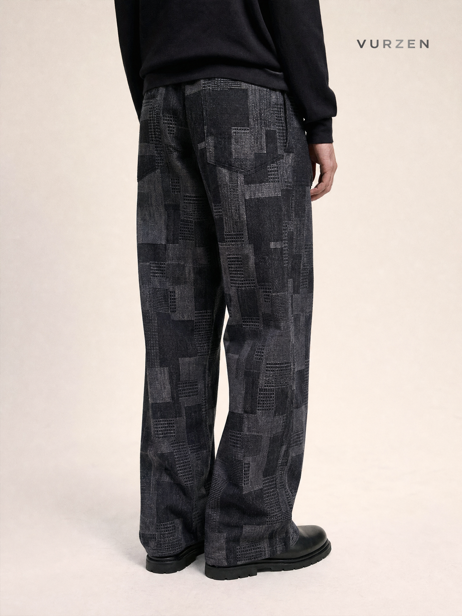Loose Straight-Leg Denim Jeans for Men detail