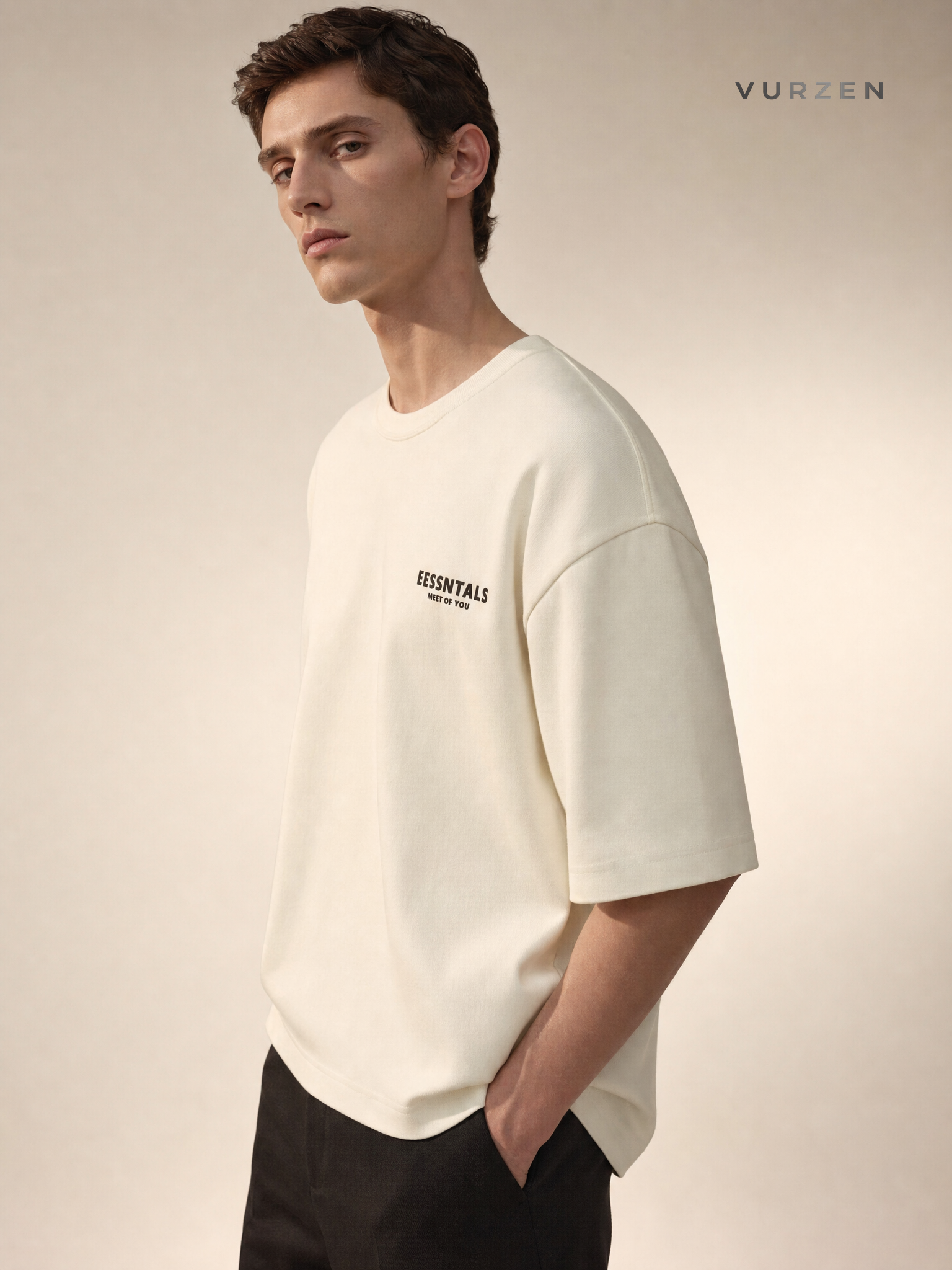 Men's Casual Cotton Printed Loose T-Shirt Summer Men