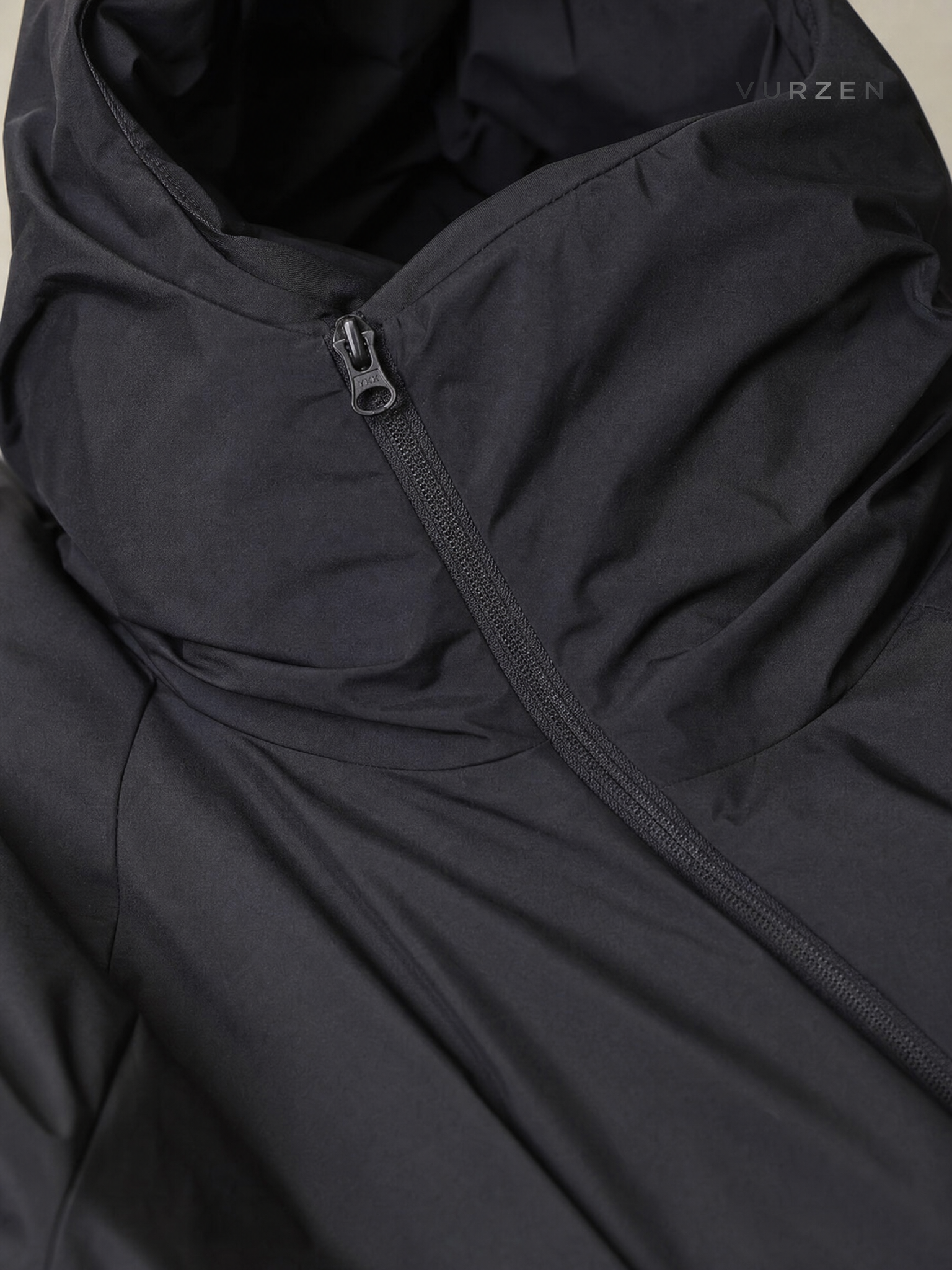 MADEEXTREME Streetwear Black White Duck Down Jacket detail