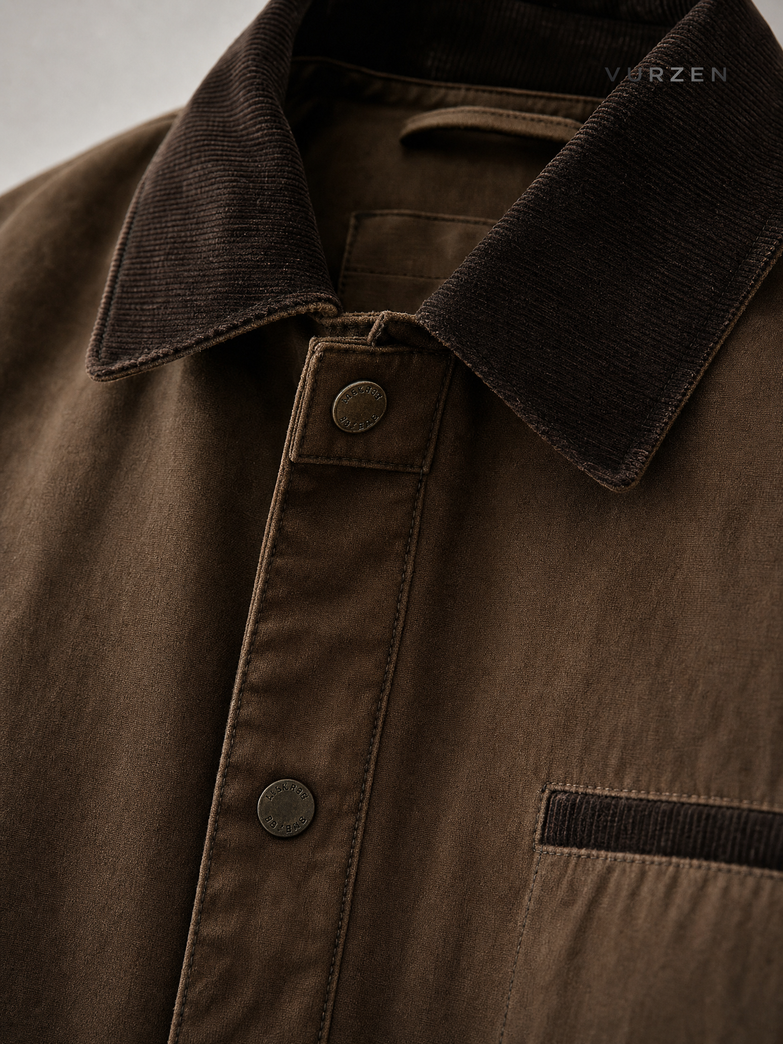 Classic Detroit Workwear Cotton Jacket for Men detail