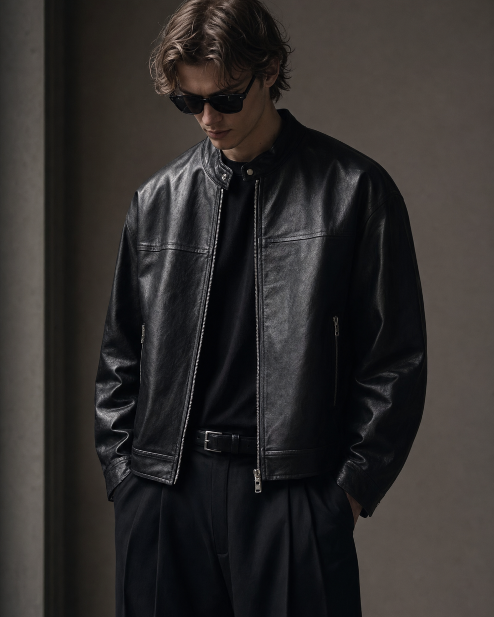 835666841170 top dark minimal jacket dark lookbook 05