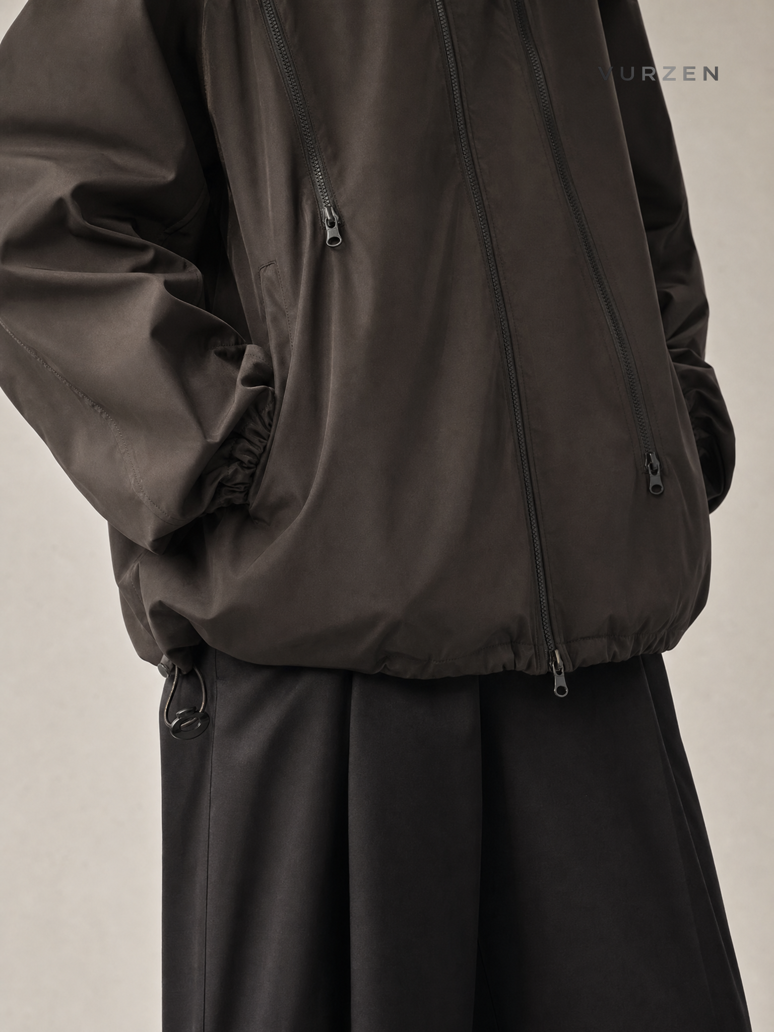 Unisex Waterproof Hooded Outdoor Jacket for Spring & Fall detail