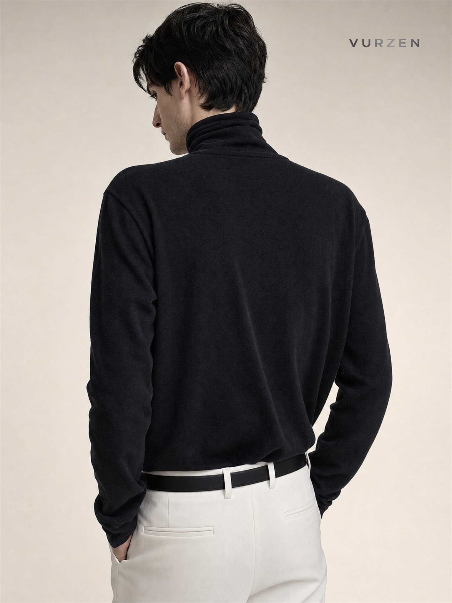 Classic Unisex Long Sleeve Polyester T-Shirt detail