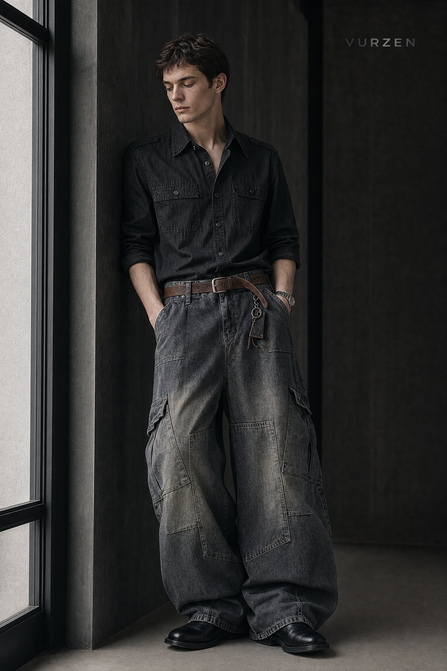 859311961111 pants dark cargo lookbook 02 859311961111 pants dark cargo lookbook 02