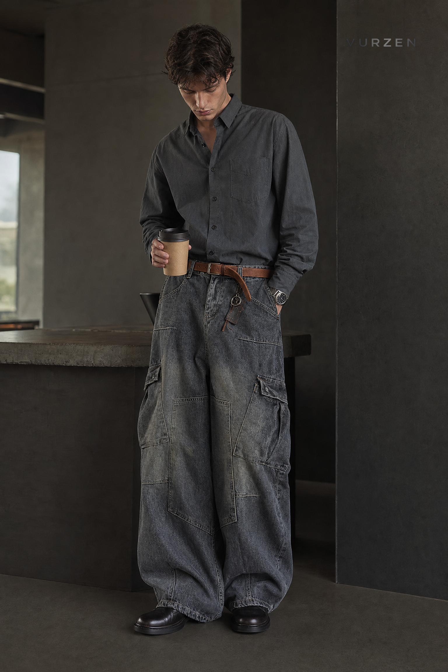 859311961111 pants dark cargo lookbook 05 859311961111 pants dark cargo lookbook 05