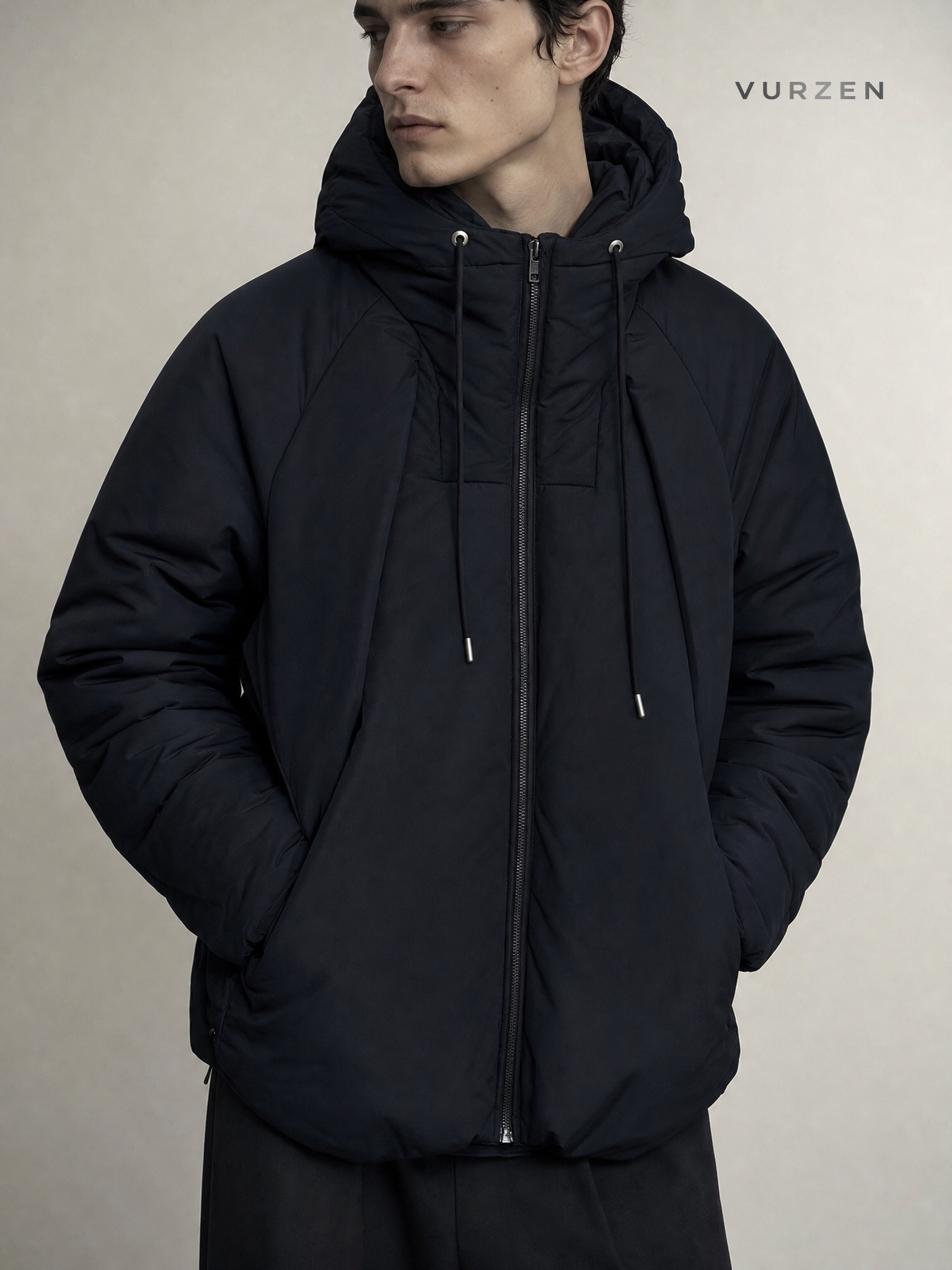Cleanfit Thickened Hooded Winter Cotton Jacket detail