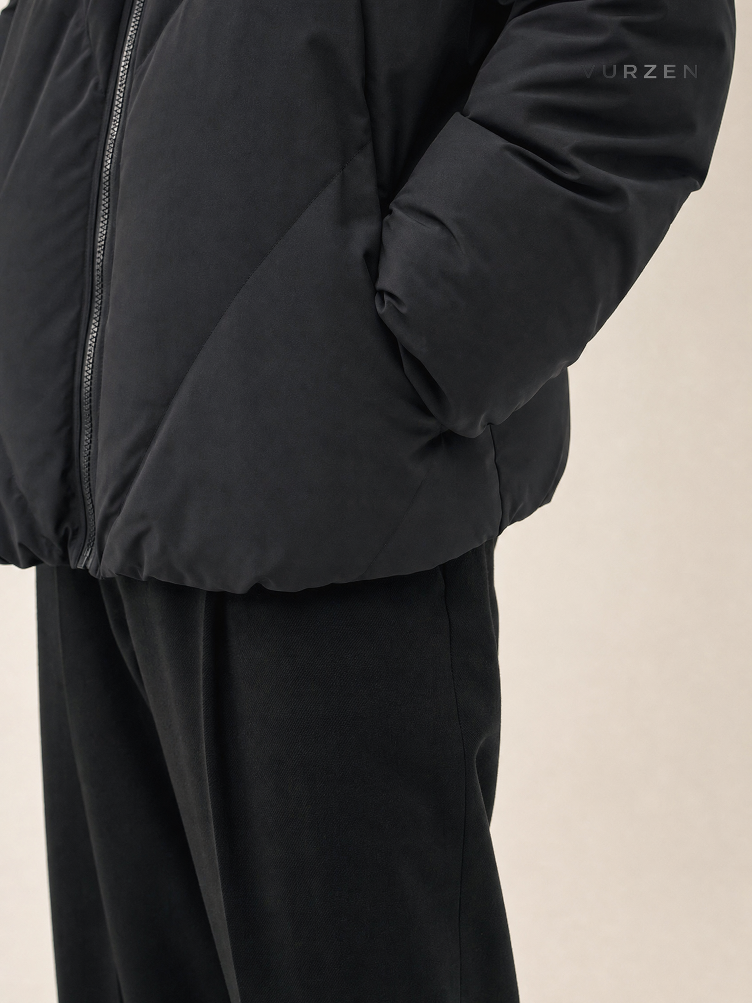 Cleanfit Thickened Hooded Winter Cotton Jacket detail