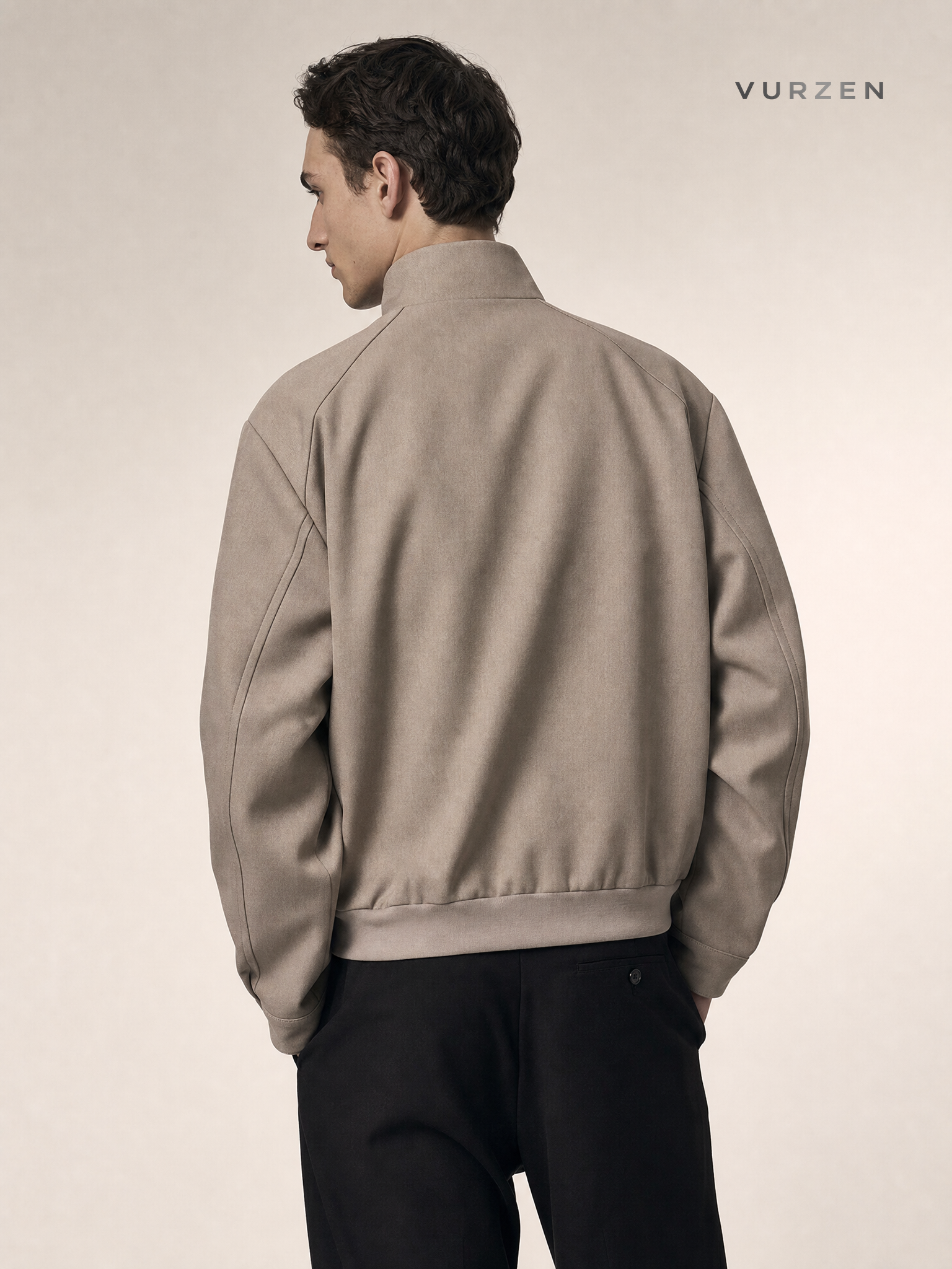MADEEXTREME Spring Minimalist Cropped Raglan Jacket detail