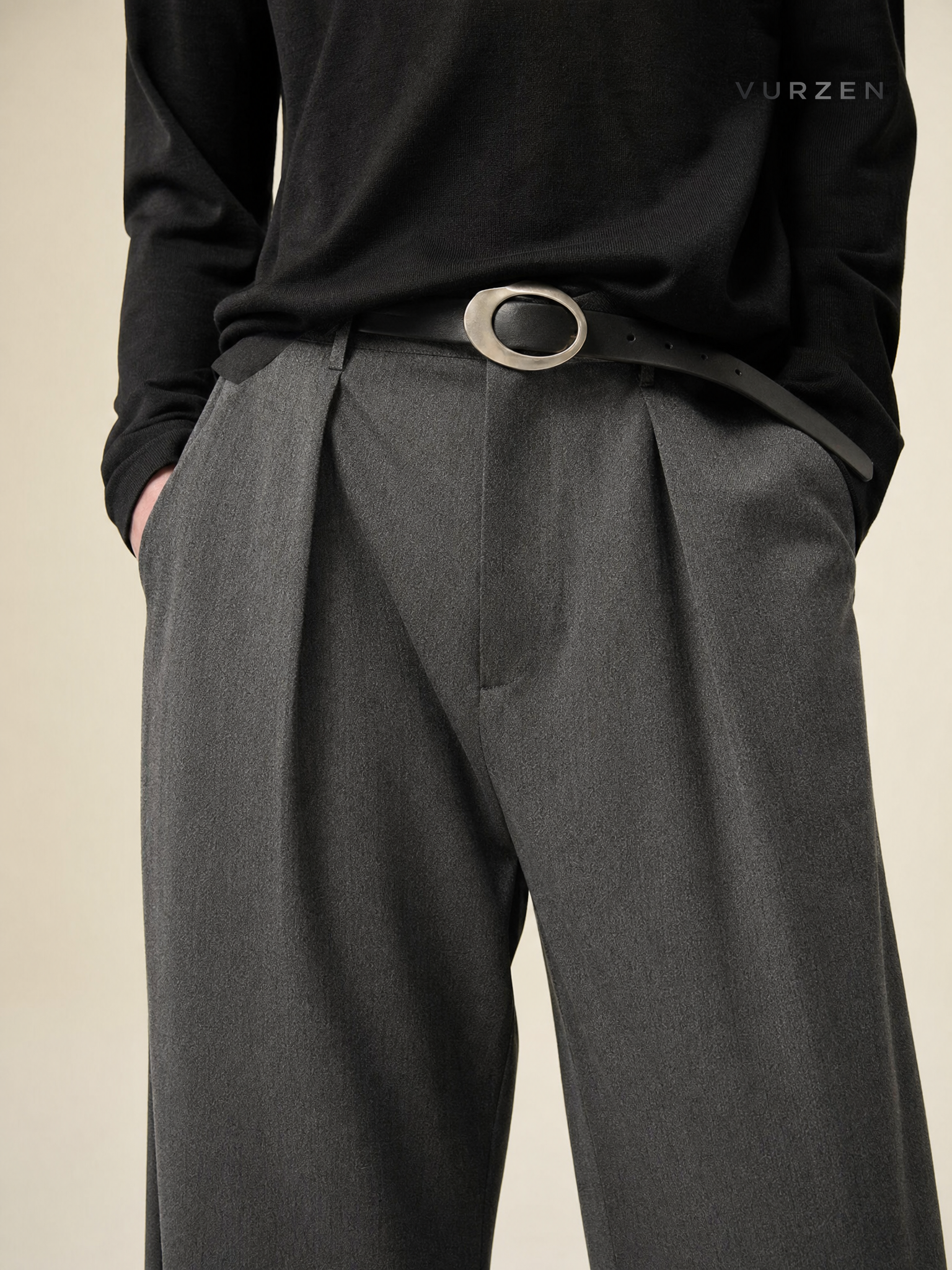 2025 Cleanfit Wide-Leg Casual Suit Pants detail