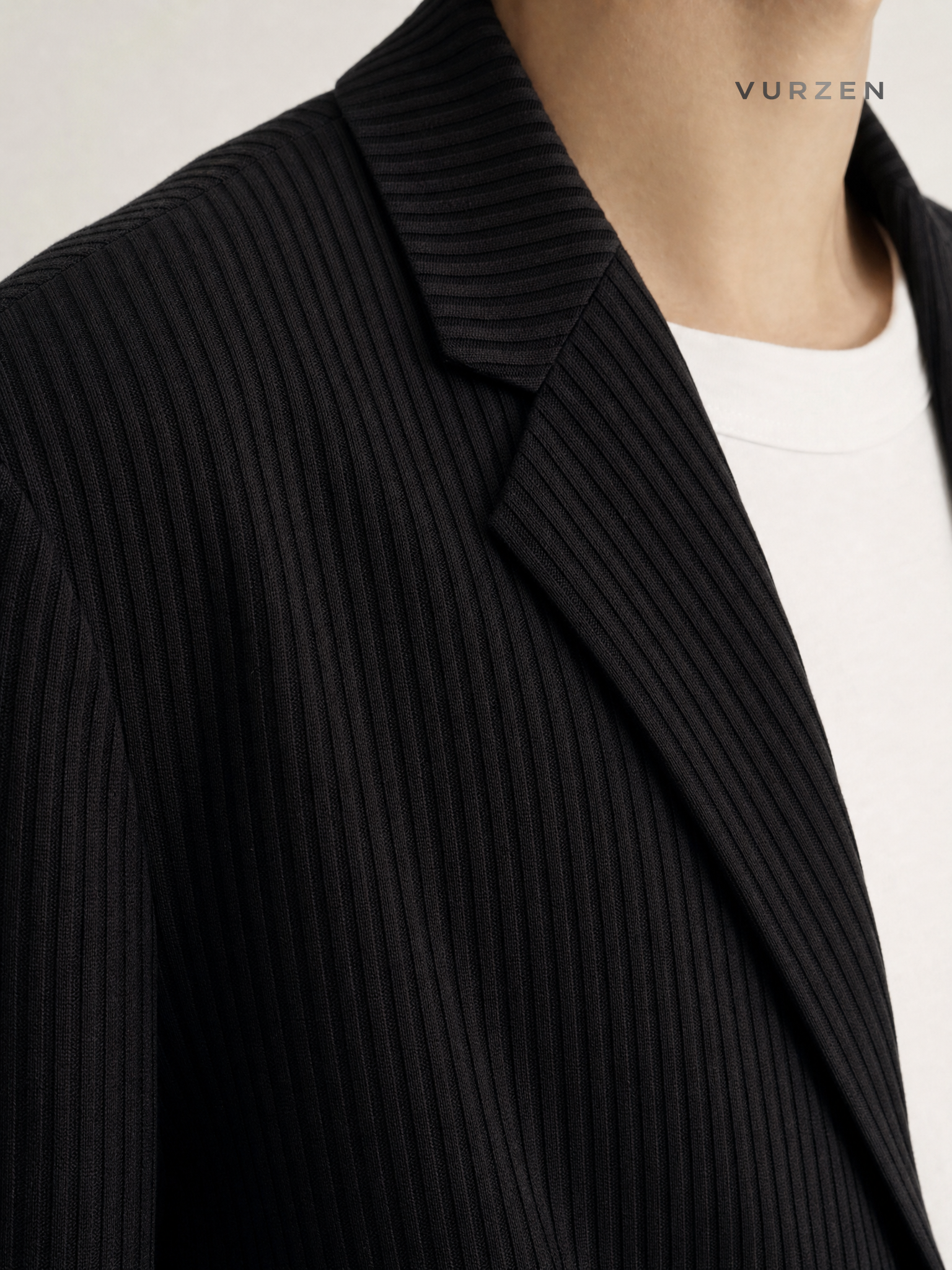 Wrinkled Loose Fit Casual Two-Piece Suit for Men detail