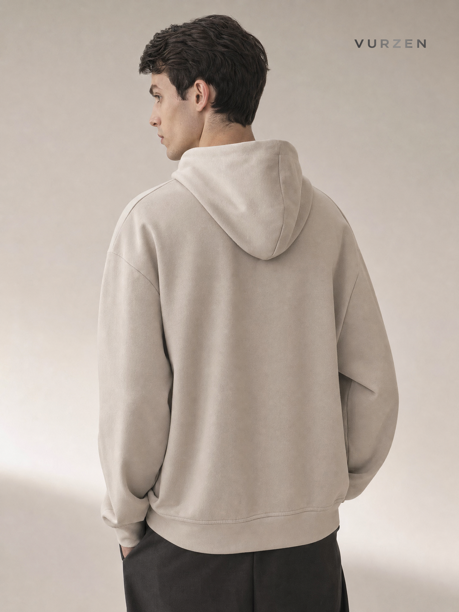OREETA Casual Polyester Zip-Up Autumn Jacket detail