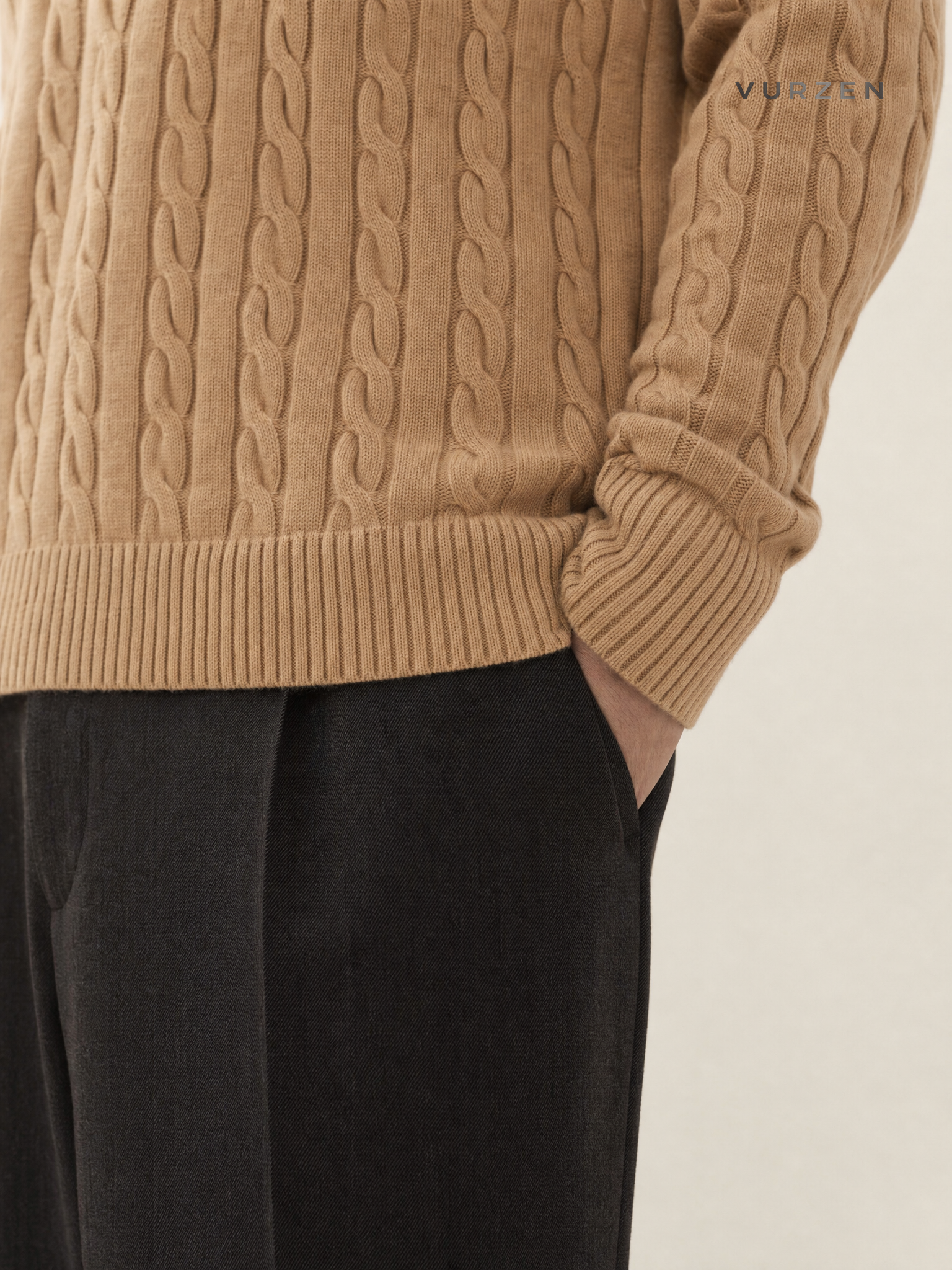 RL 12-Color Cotton Embroidered Knit Pullover Sweater detail