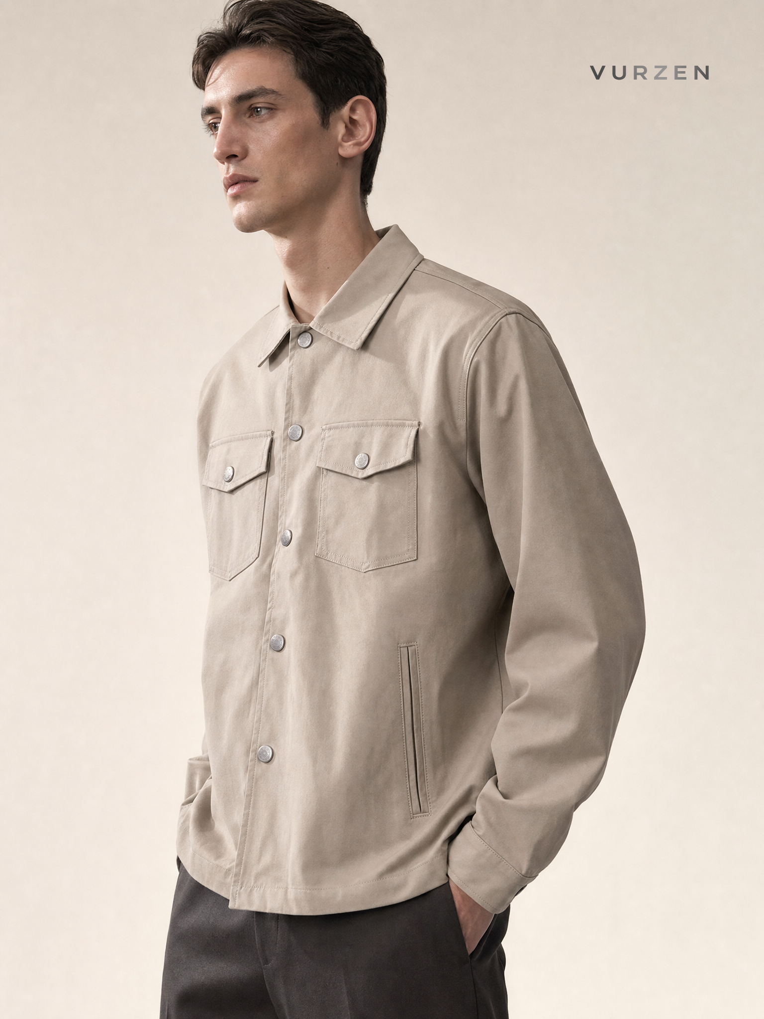 SOLOTEX+TEFLON Men’s Durable Vintage Work Jacket detail