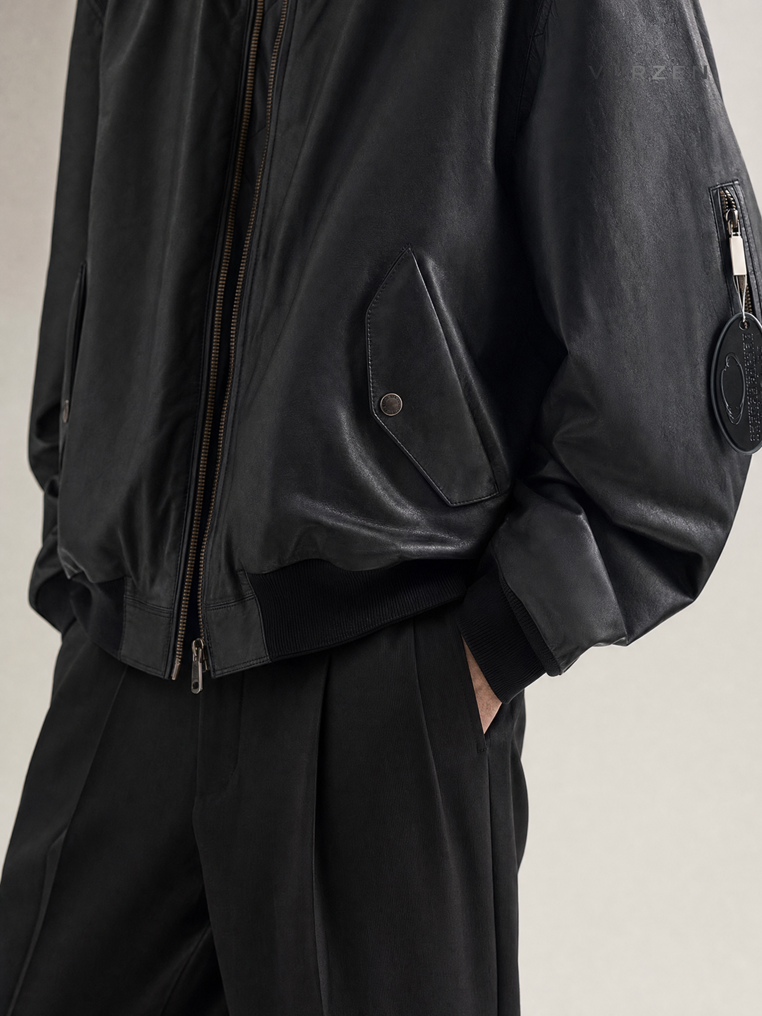 Paris Style Embroidered Pilot Jacket - Yang Chaoyue Edition detail