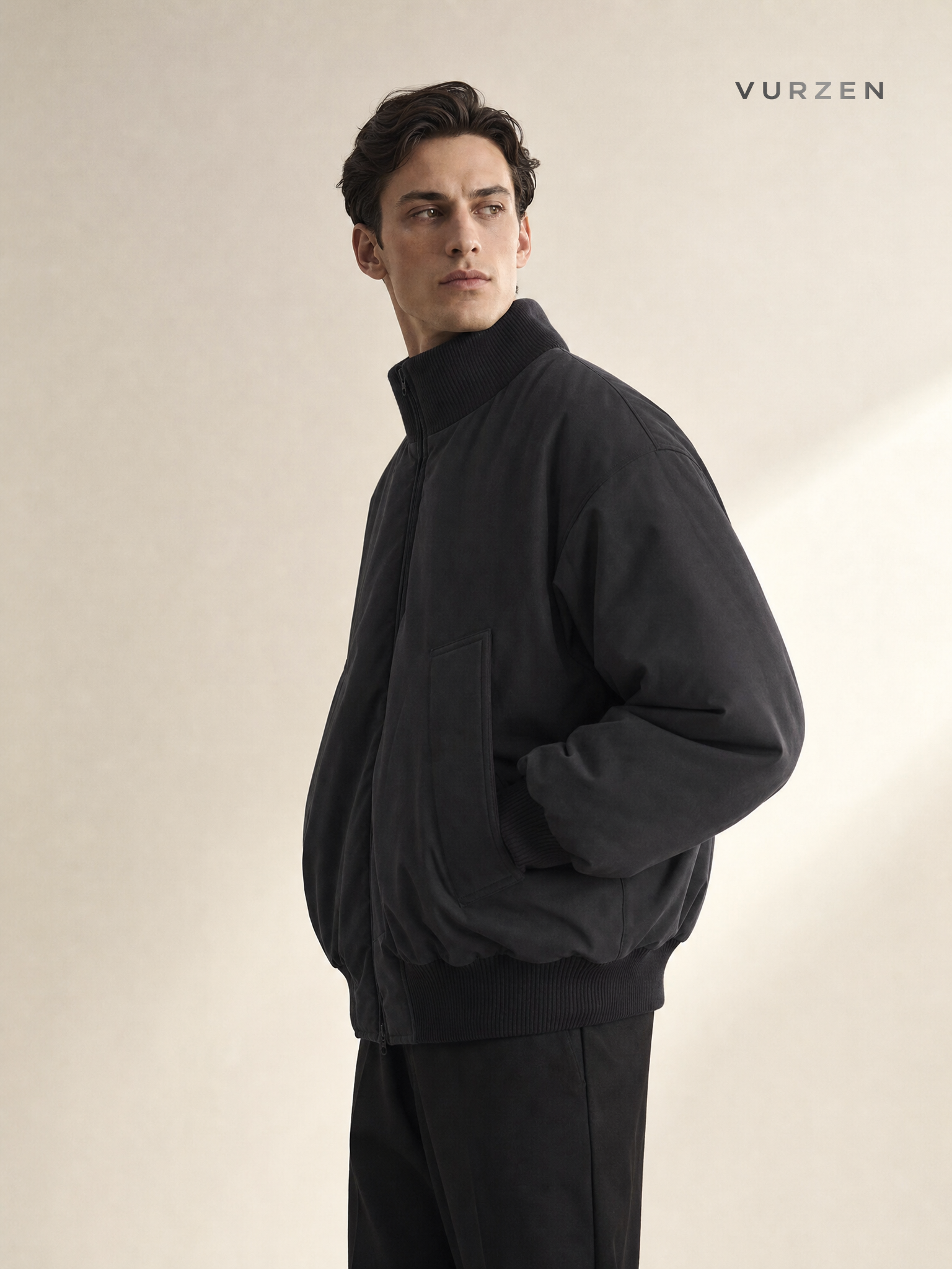 Vintage American Pilot Thick Cotton Jacket detail