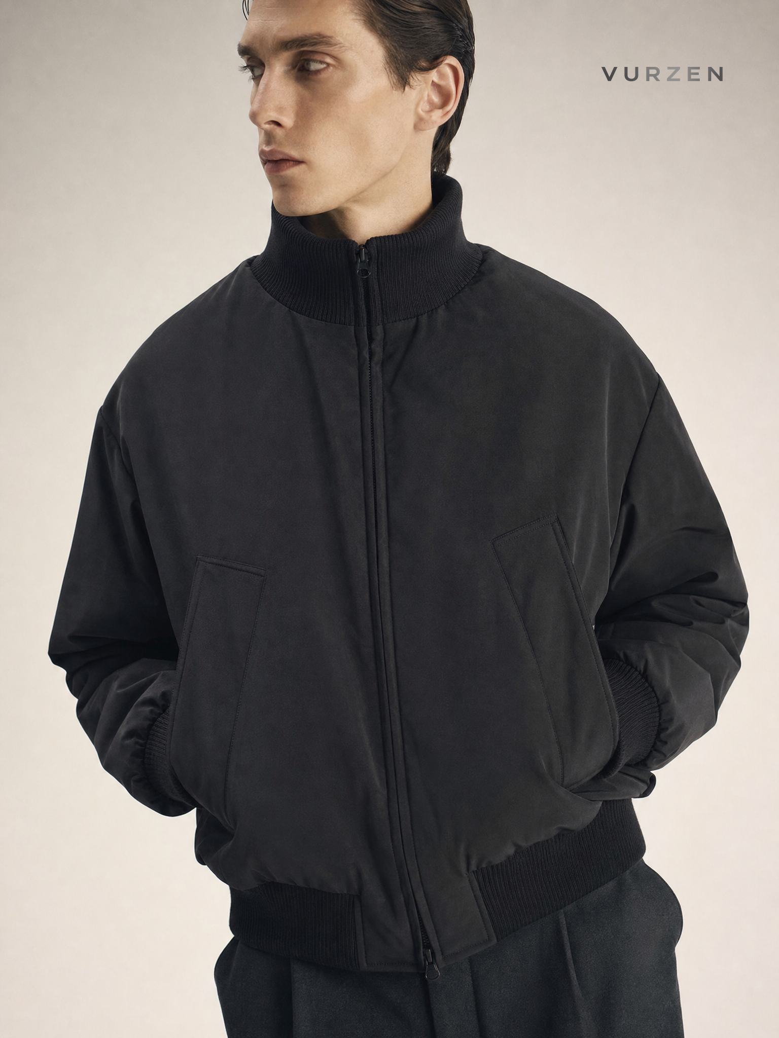 Vintage American Pilot Thick Cotton Jacket detail