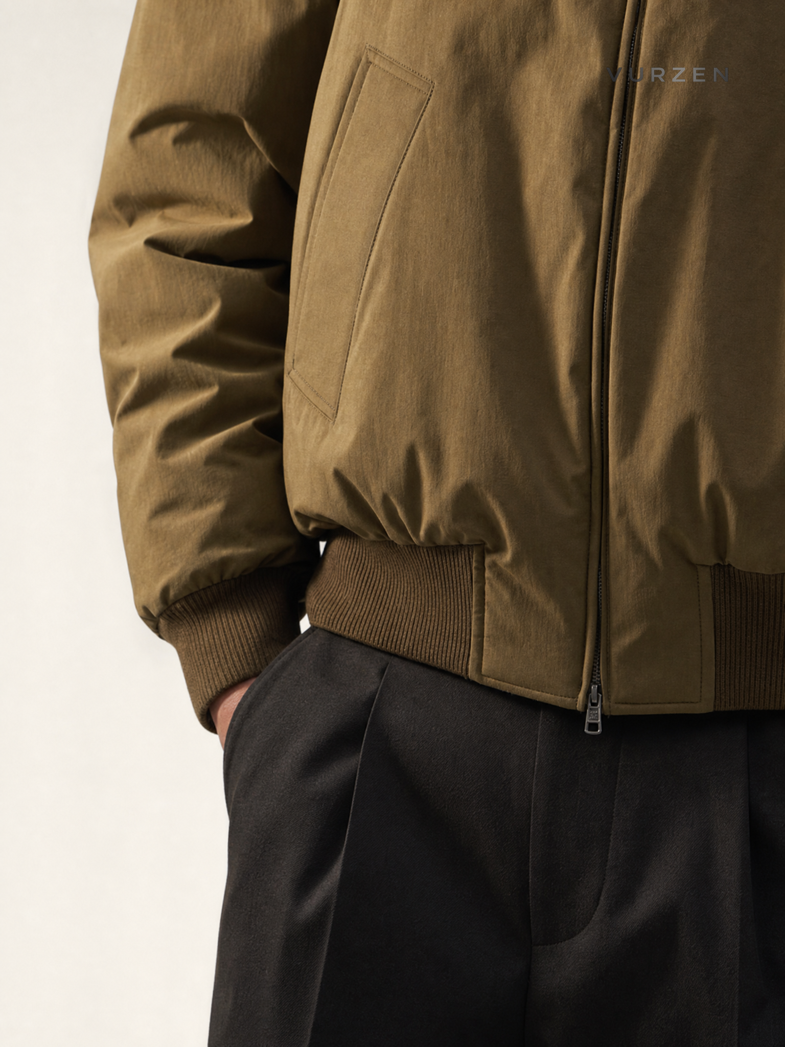 Vintage American Pilot Thick Cotton Jacket detail