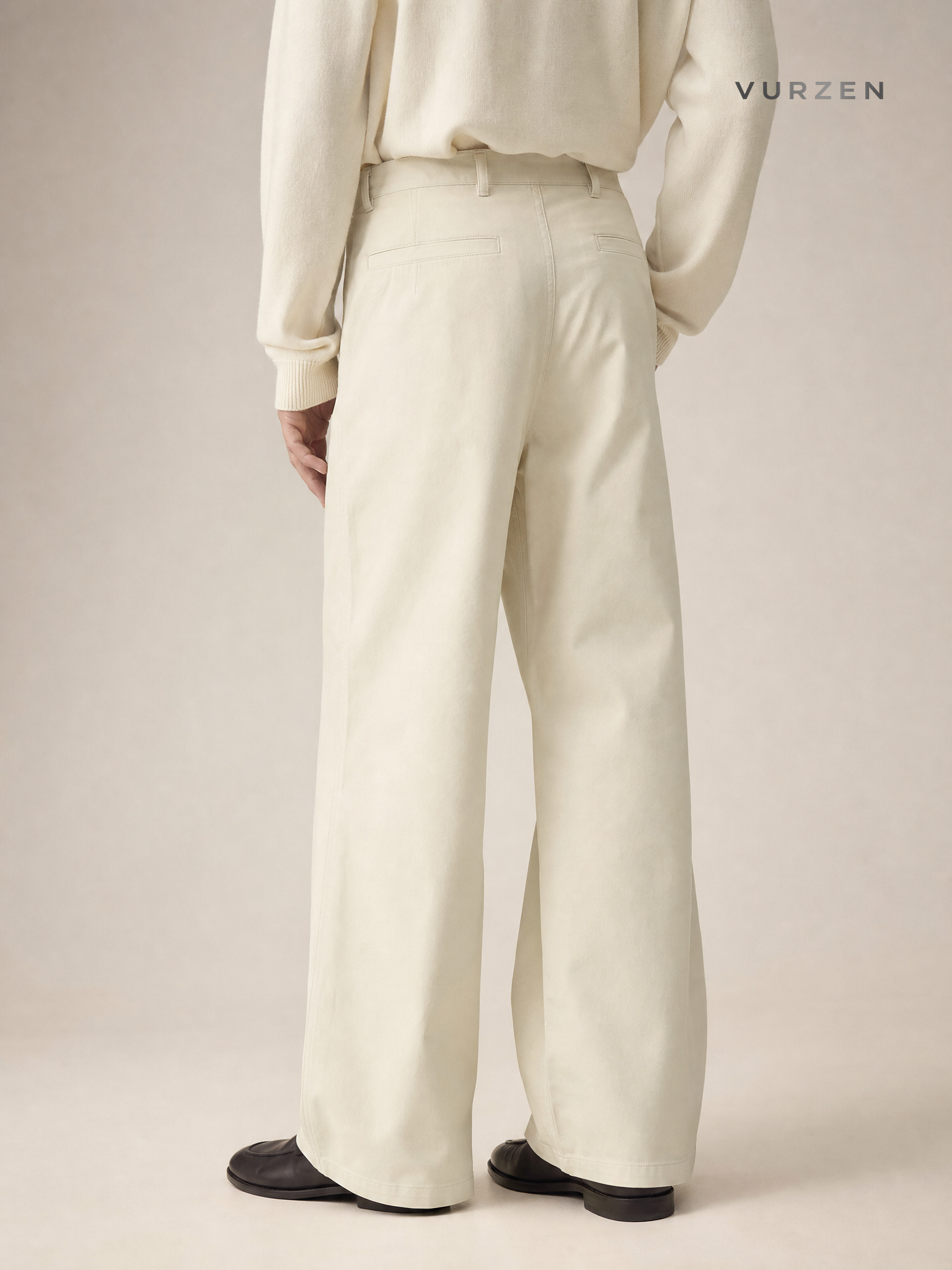 11KN Vintage Cotton Workwear Straight-Leg Pants detail