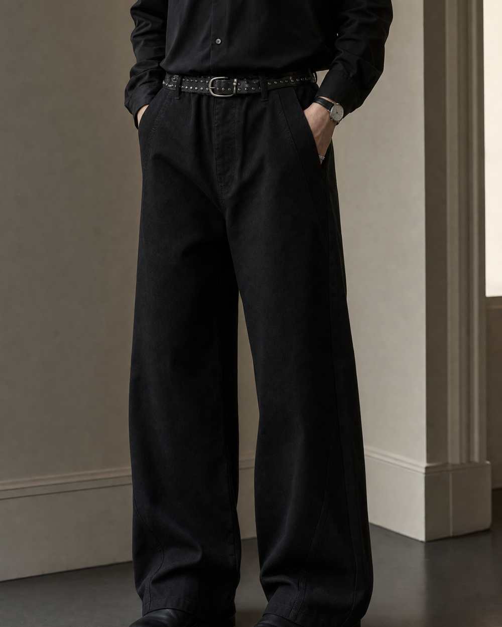 971978540505 pants clean drape lookbook 01