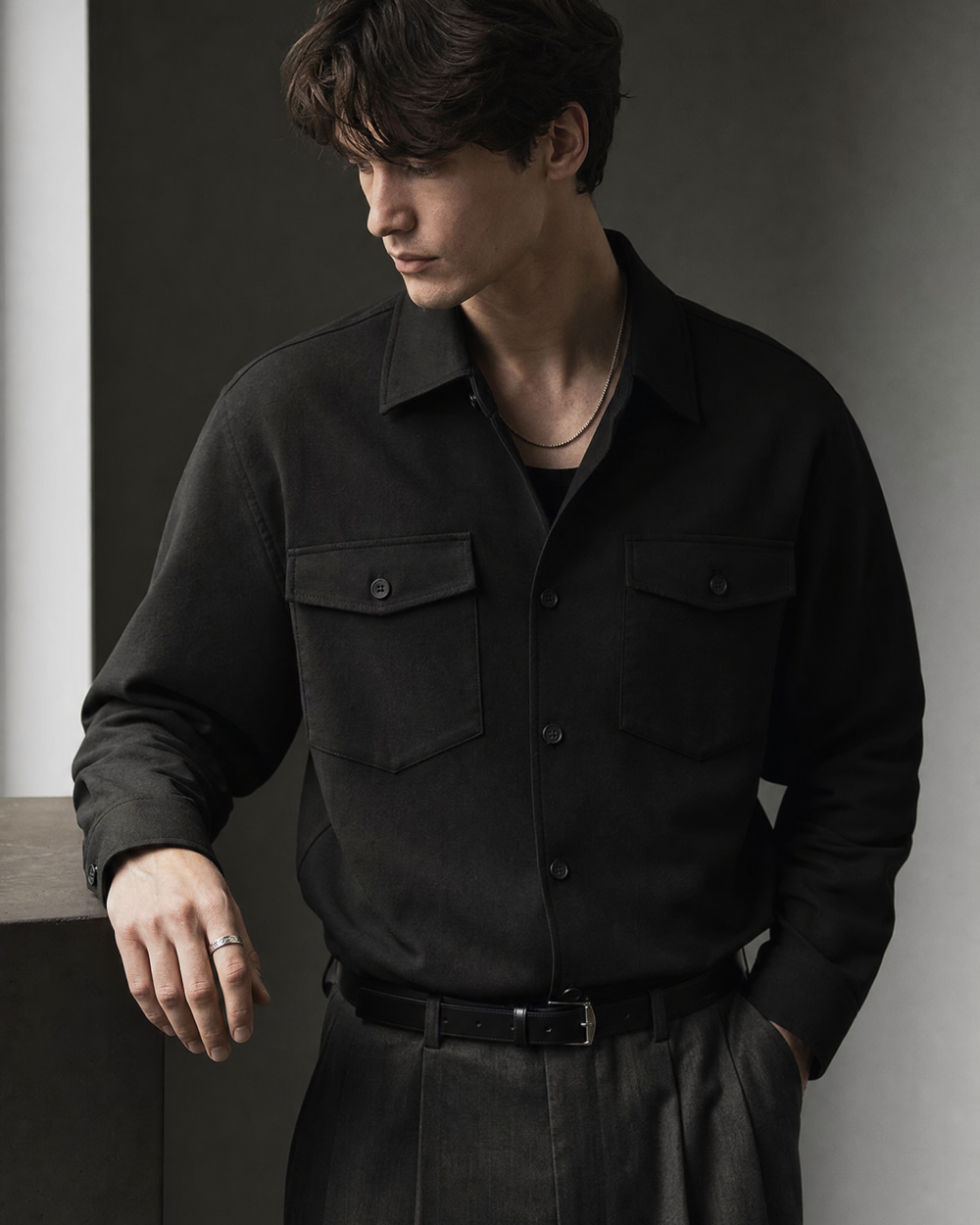 974806746939 top dark minimal jacket dark lookbook 05