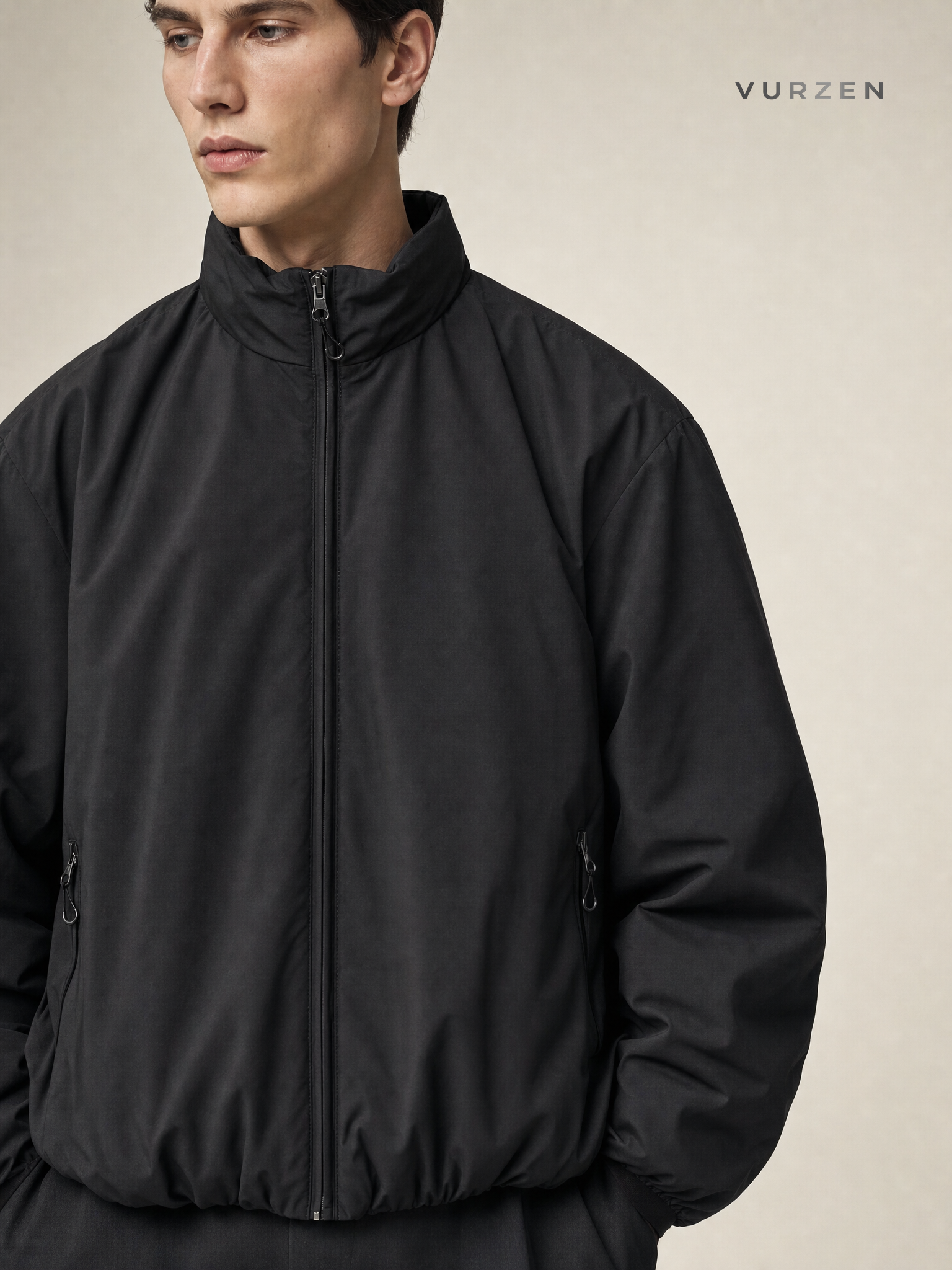 PLANETMUSIC Winter Down Jacket with Stand Collar detail