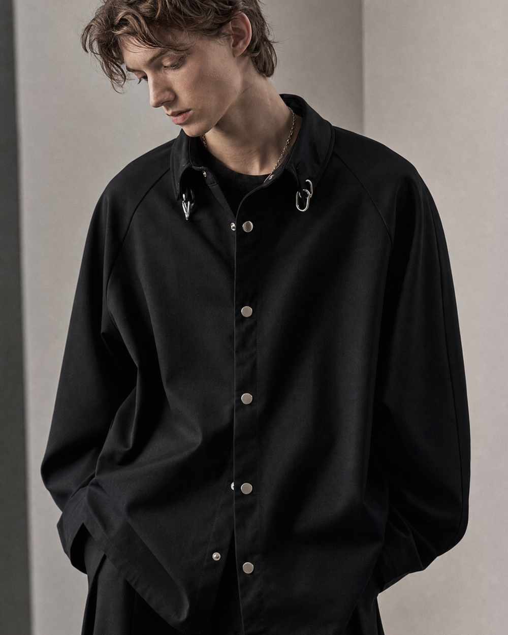 978092792130 top dark minimal jacket dark lookbook 05