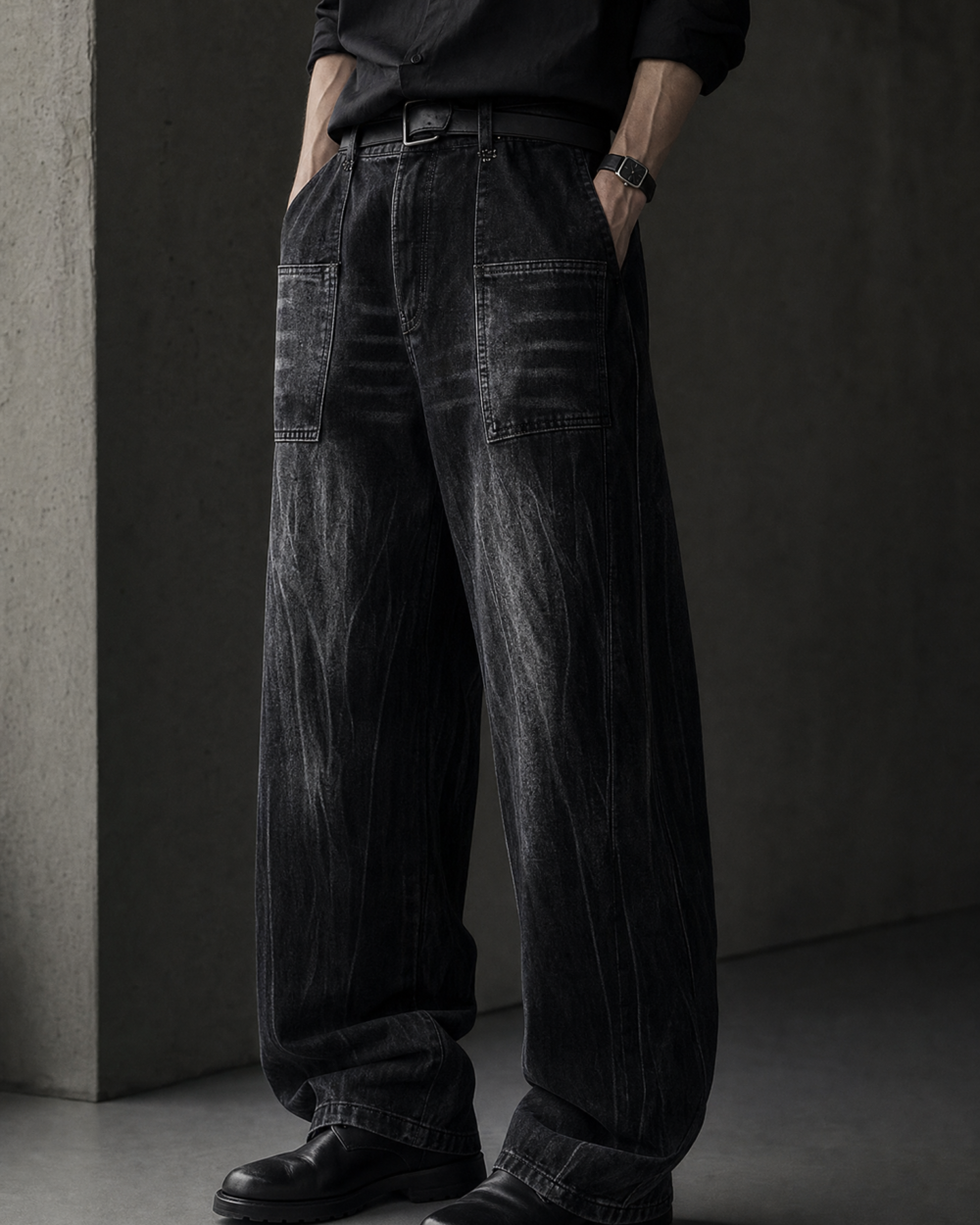 980026312895 pants dark cargo lookbook 01
