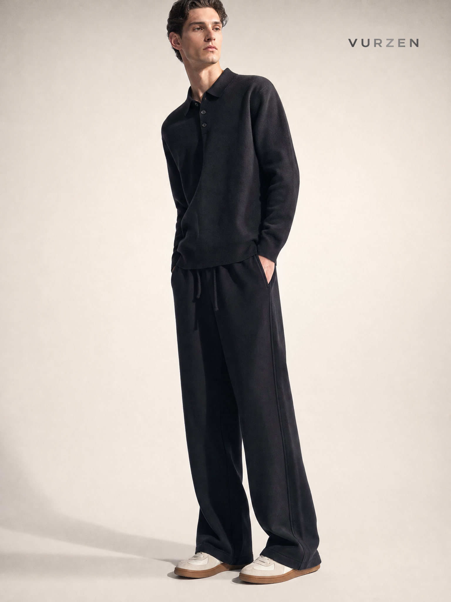 Unisex Casual Drawstring Straight-Leg Joggers detail