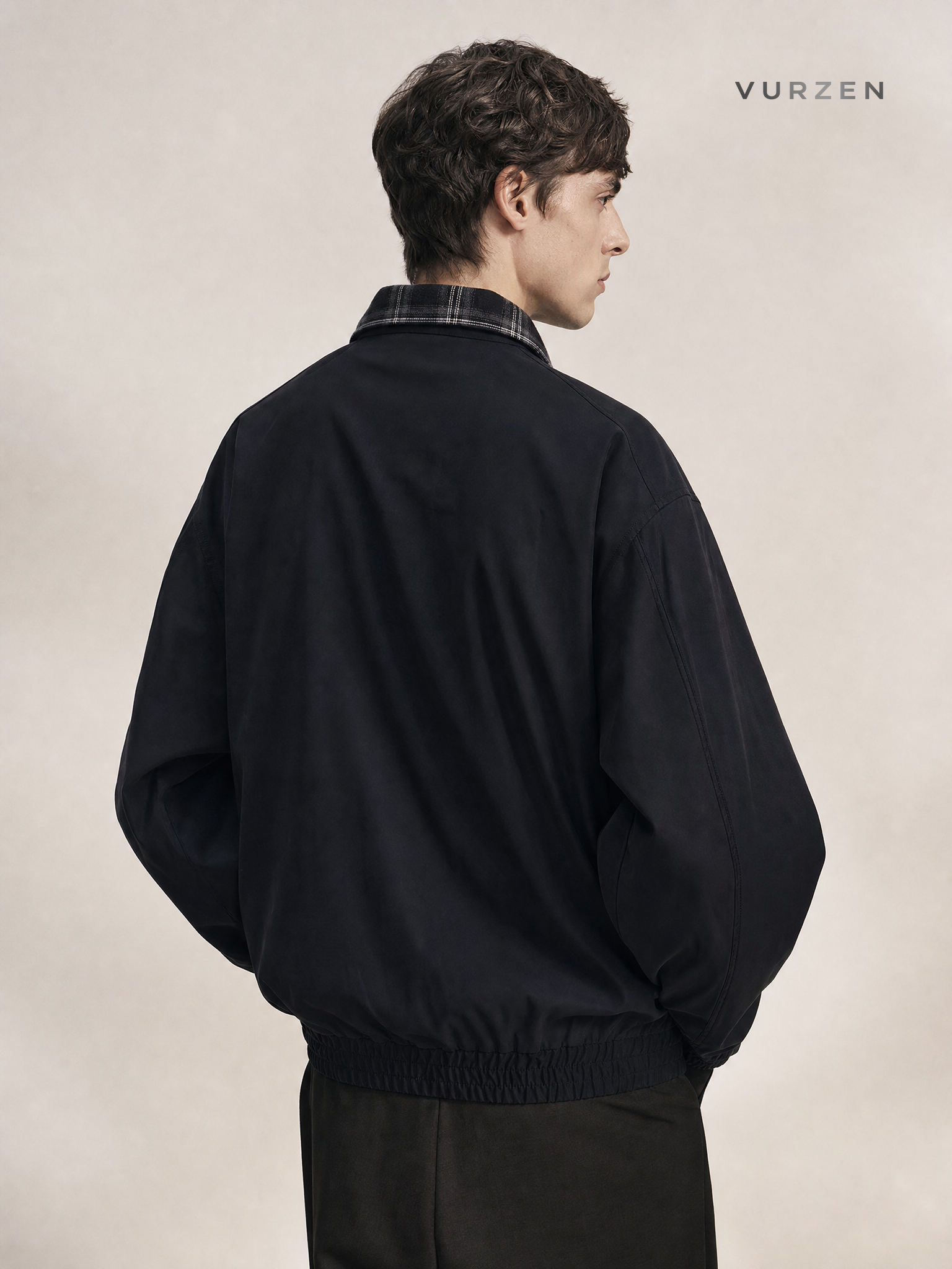 WASSUP Vintage Style Loose Fit Cotton Jacket detail