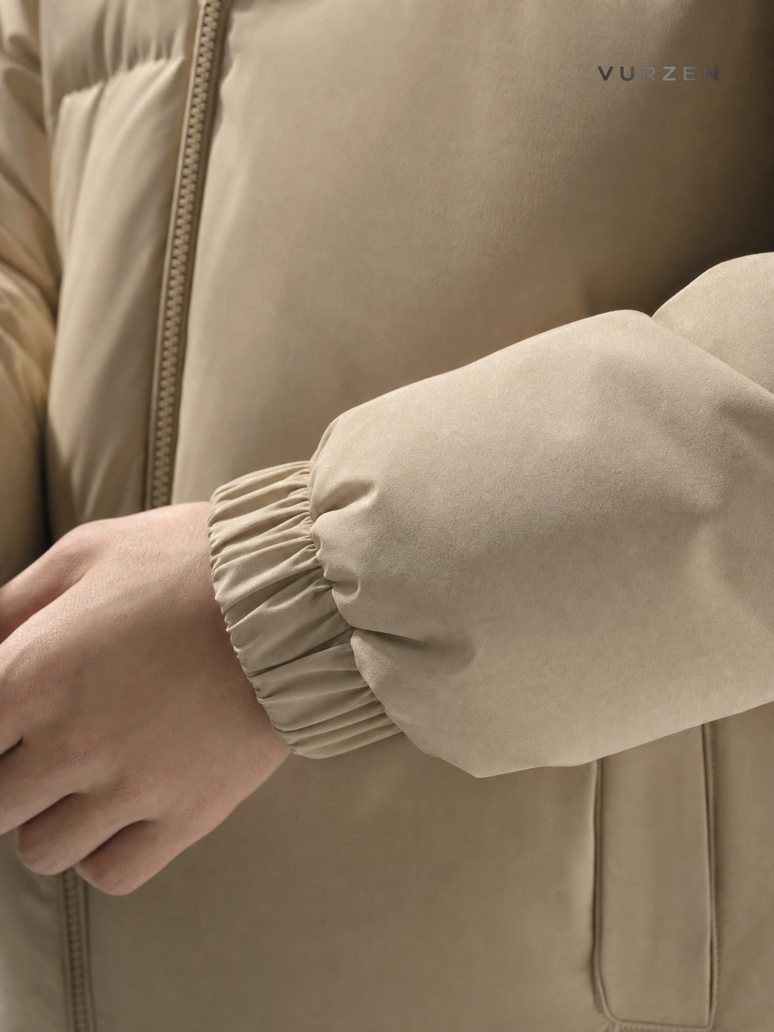 Premium Oversized Stand Collar Cotton Jacket for Winter detail