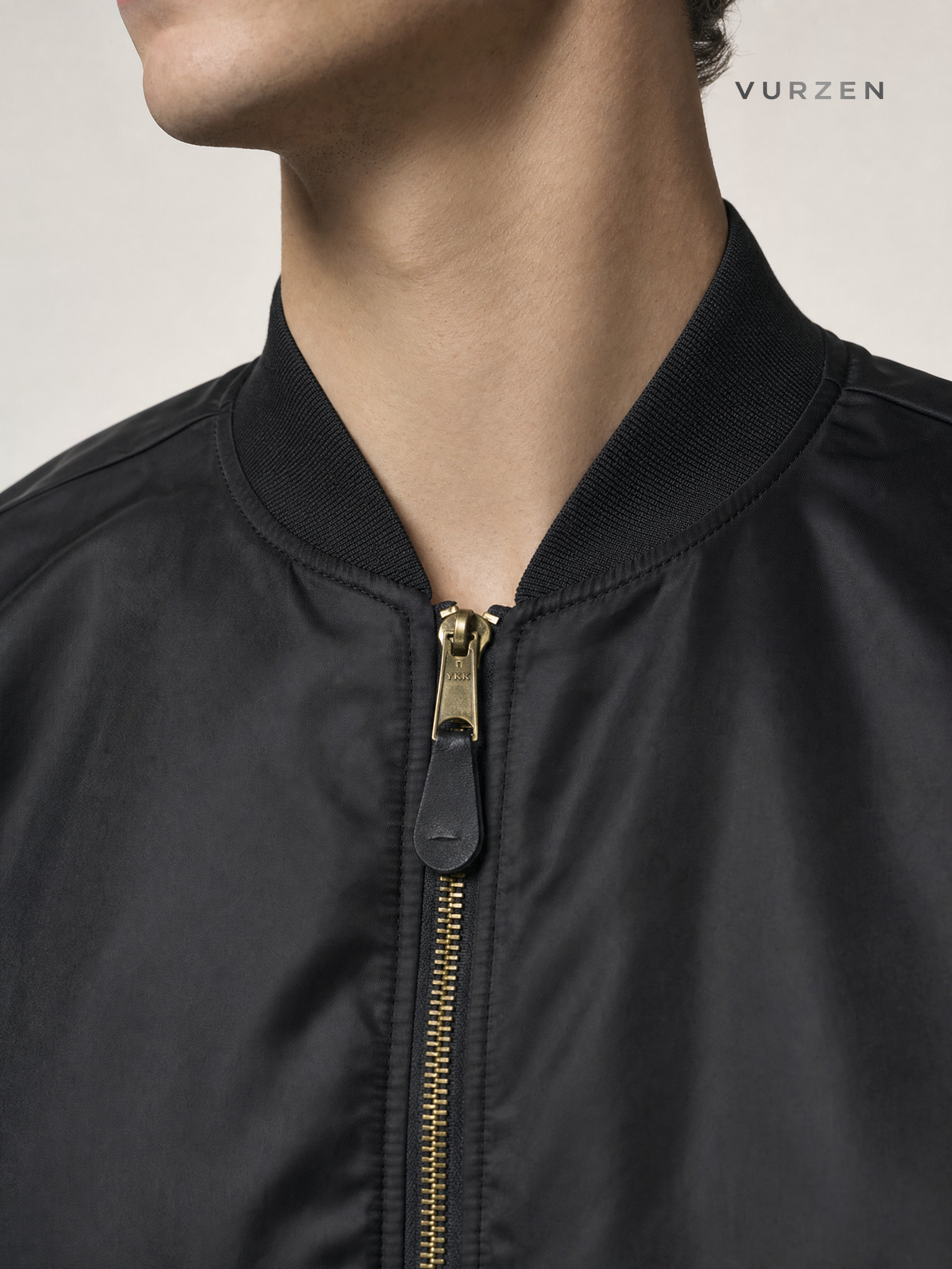 EME Alpha Velvet Bomber Jacket Winter Thick Coat detail