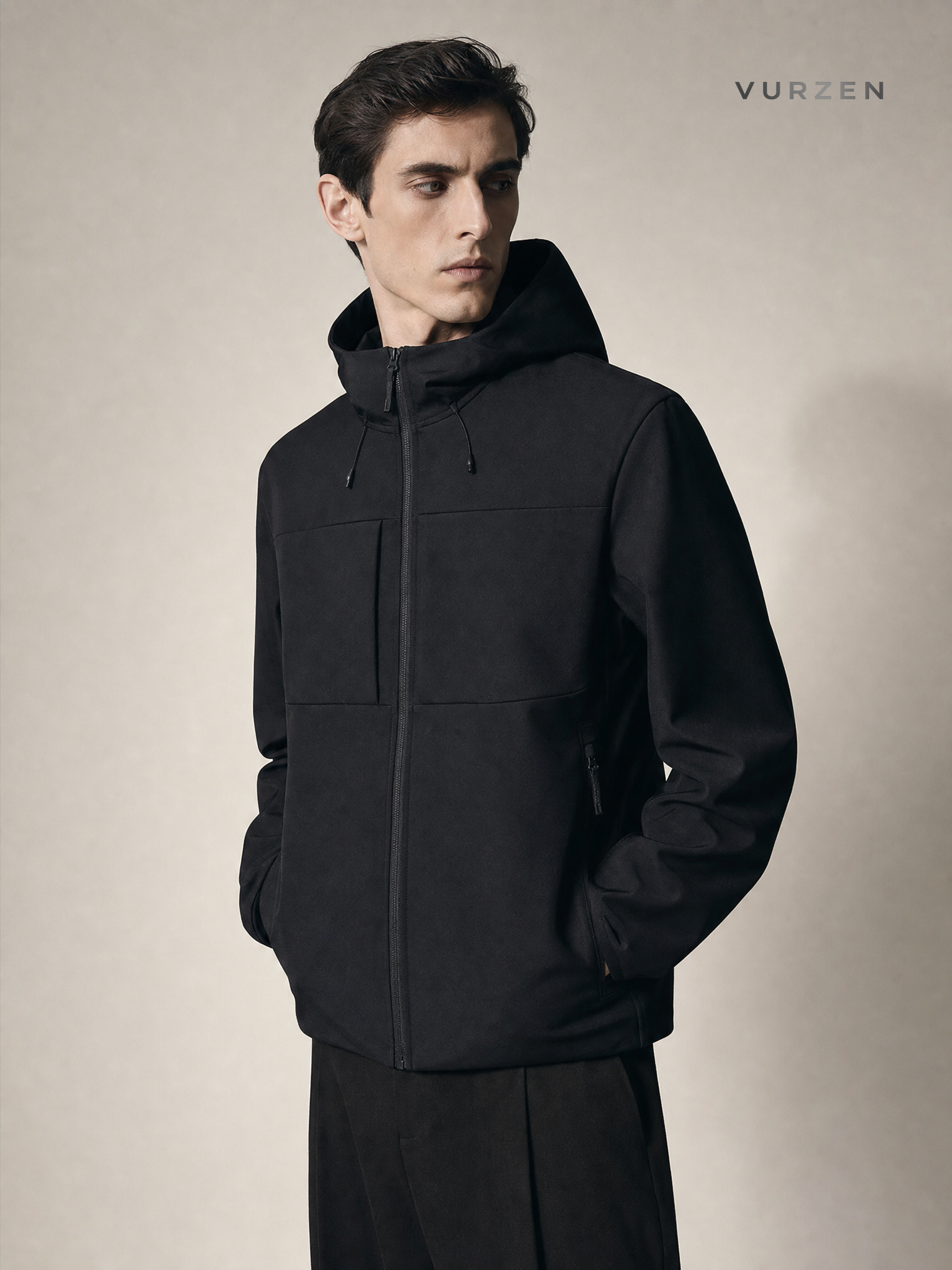 2025 Waterproof Softshell Hooded Outdoor Jacket detail