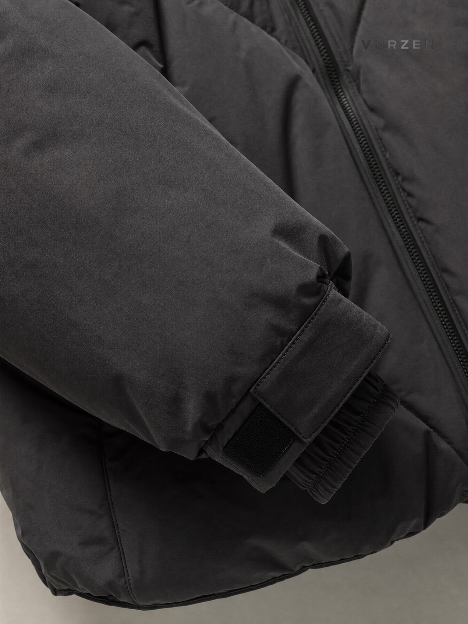 Vintage Japanese Style Hooded Thick Winter Jacket detail