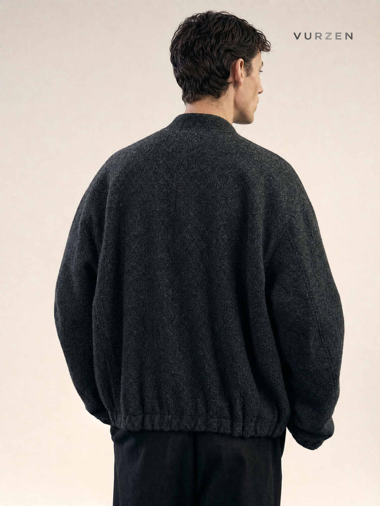 Lemair Premium Wool Down Jacket Unisex Loose Fit detail