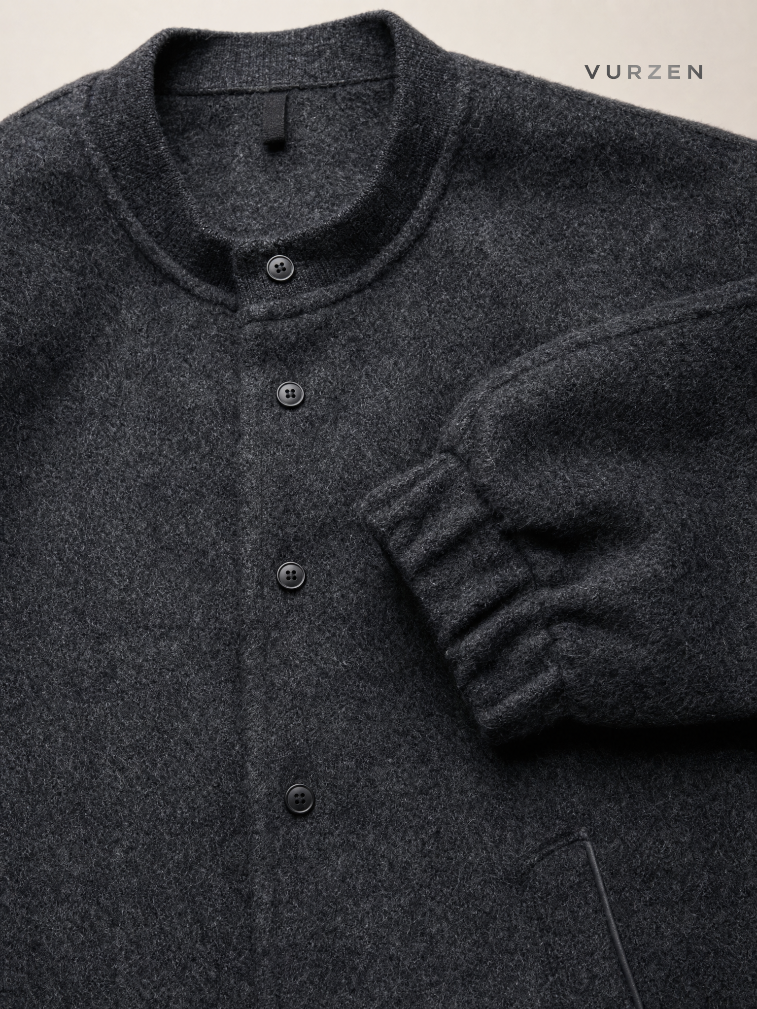 Lemair Premium Wool Down Jacket Unisex Loose Fit detail